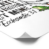 Sorry I'm Late His-timing Not Mine Praying Goose C Poster (Hoek)