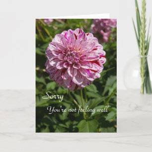 Sorry, je voelt je niet goed kaart