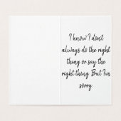 Sorry Kaart (Binnenkant ongevouwen)