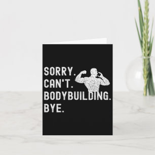 Sorry kan niet bodybuilding bye - Spieren Workout  Kaart