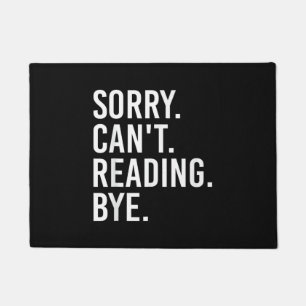 Sorry Kan Niet Lezen Dag Tot Grappige Boekenliefhe Deurmat