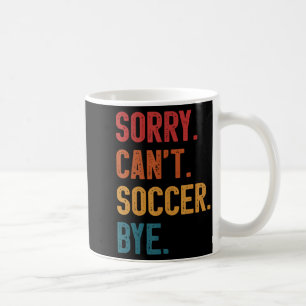 Sorry Kan Niet Voetbal Tot Ziens Vintage Retro Ess Koffiemok