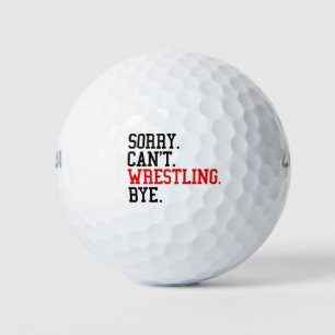 Sorry kan niet worstelen bye worstelaar golfballen