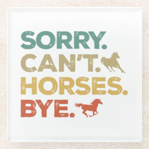 Sorry Kan Paard Dag Glazen Onderzetter