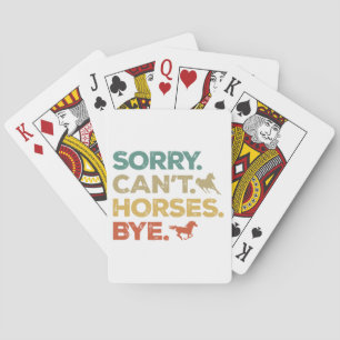 Sorry Kan Paard Dag Pokerkaarten