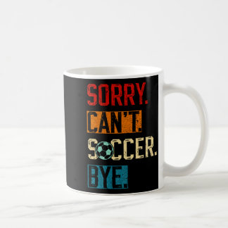 Sorry Kan T Voetbal Vaarwel Grappige Voetbalspeler Koffiemok