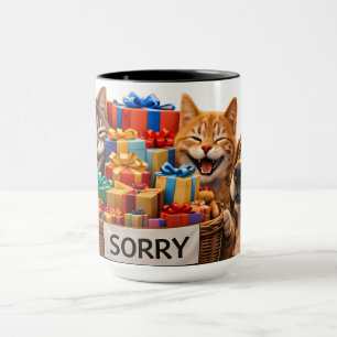 Sorry, kat met oranje vacht koffiemok leuk cadeau mok