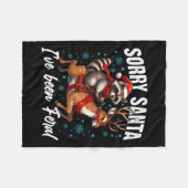 Sorry kerstman, ik ben verwilderd Schattige wasbee Fleece Deken (Voorkant (Horizontaal))