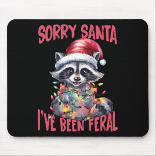 Sorry Kerstman, ik ben wild geweest Funny Wasbeer Muismat
