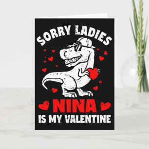 Sorry Ladies Nina Is Mijn Valentijn Dinosaur Boy K Kaart