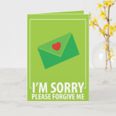 Sorry, maar ik ben zwanger kaart (Gele Bloem)