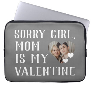 Sorry meisjes mam is mijn Valentijn eenvoudige fam Laptop Sleeve
