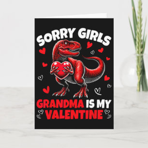 Sorry Meisjes Oma Is Mijn Valentijn Dinosaurius Va Kaart