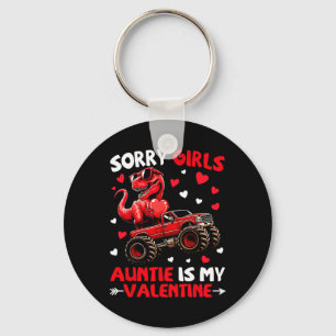 Sorry Meisjes Tante Is Mijn Valentijnsdag Dinosaur Sleutelhanger