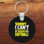 Sorry mijn man heeft softbal - grappig softbal wif sleutelhanger (Voorkant)