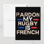 Sorry, mijn rugby is Frans — leuk ontwerp Briefkaart (Voorkant / Achterkant)