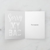 Sorry, mijn slechte excuses... kaart (Binnen)