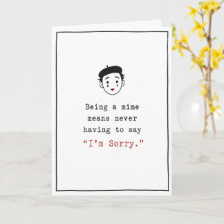 Sorry Mime Kaart