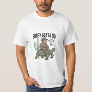 Sorry, Moet Weg - Luiaard op Schildpad T-Shirt