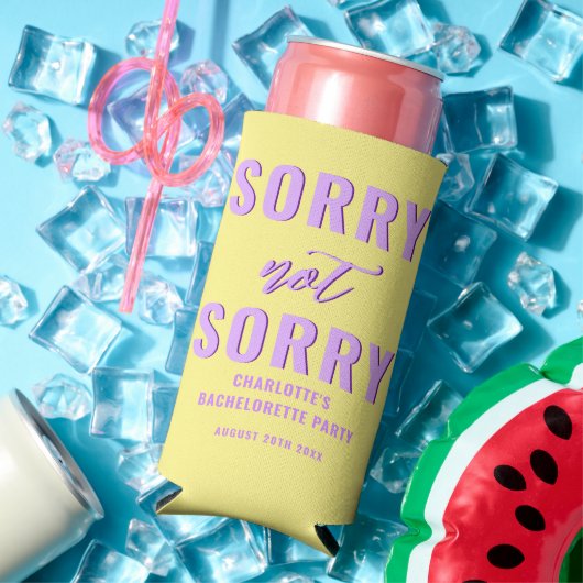 Sorry niet, Bachelorette Party Favor Yellow (Insitu Zomer)