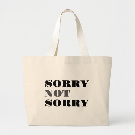 Sorry, niet sorry tas (Voorkant)