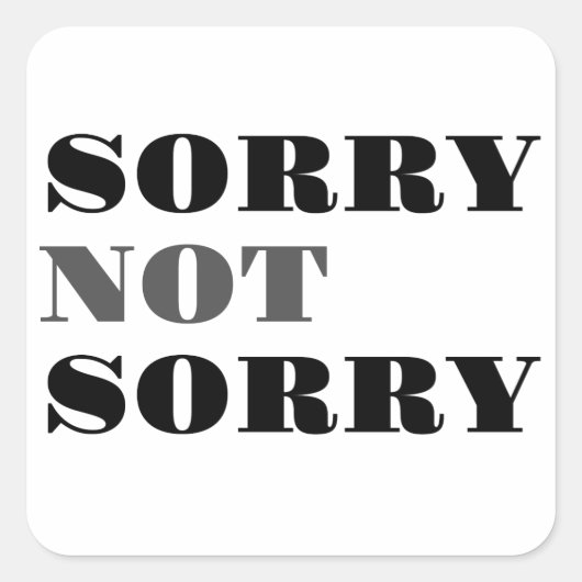 Sorry niet, Stickers (Voorkant)
