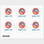 Sorry, nog ronde sticker (Vel)