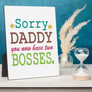 Sorry papa - twee bazen fotoplaat
