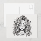 Sorry Postcard Briefkaart (Voorkant / Achterkant)