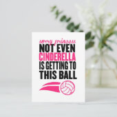 Sorry Princess Volleyball Ball" Briefkaart (Staand voorkant)