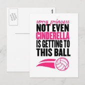 Sorry Princess Volleyball Ball" Briefkaart (Voorkant / Achterkant)