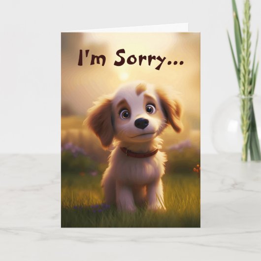 Sorry... Puppy Hondenogen Kaart (Voorkant)