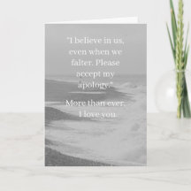 Sorry relatiekaart | Elegante verontschuldiging