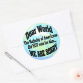 Sorry Ronde Sticker (Envelop)