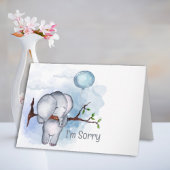 Sorry Sad Elephant Kaart