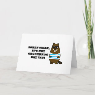 Sorry Sally, het is nog geen Groundhog Dag! Kaart