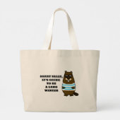 Sorry Sally, Long Winter Grote Tote Bag (Achterkant)