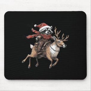 Sorry Santa Ive Been Feral Raccoon Riding Reindeer Muismat