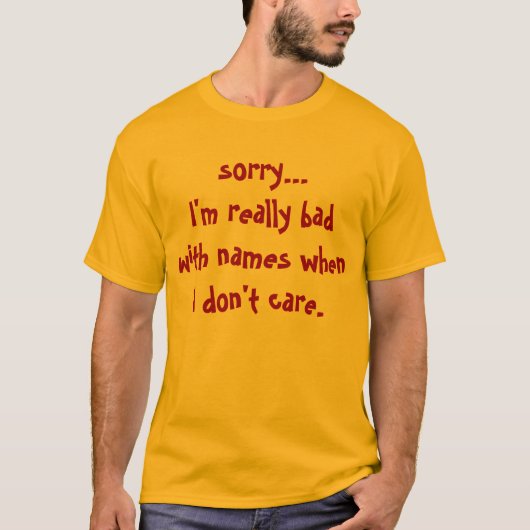 sorry... t-shirt (Voorkant)