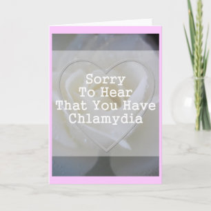 Sorry te horen dat je chlamydia hebt kaart