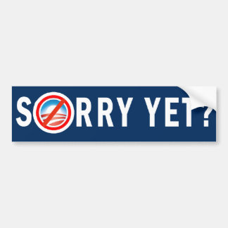 Sorry toch? Bumpersticker
