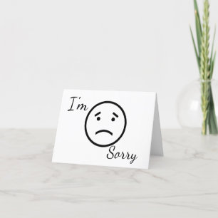 Sorry verjaardagskaart bedankkaart