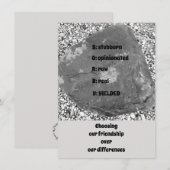 Sorry, vlakke Wenskaart (Voorkant / Achterkant)