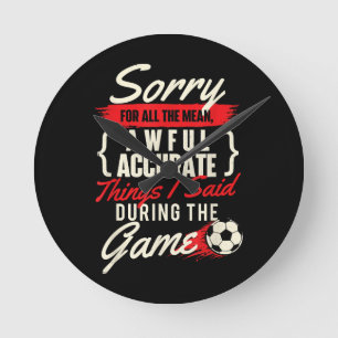 Sorry voor alle gemene dingen - Voetballiefhebber Ronde Klok