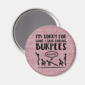 Sorry voor bruinkoolvis (glitter) magneet (Voorkant / Achterkant)