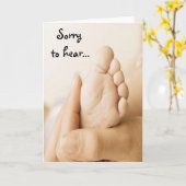 Sorry voor de Baby Kaart (Gele Bloem)