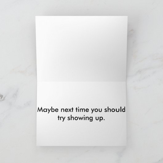 Sorry voor het verlies van je baan... kaart (Binnen)