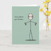 Sorry voor je darmen kaart (Gele Bloem)