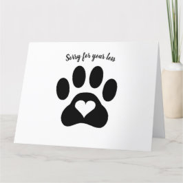 Sorry voor je verlies bedankkaart