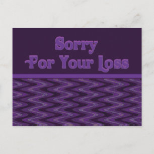 Sorry voor je verlies briefkaart